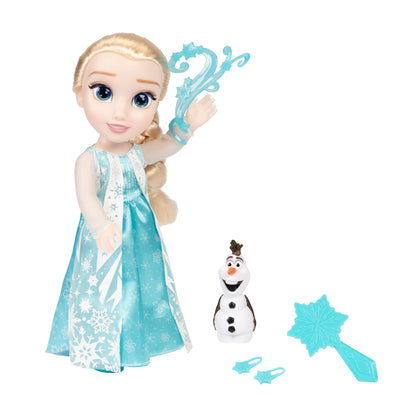 Păpușa Elsa din Frozen - Cântă „Let It Go”, 35 cm, cu accesorii, perfectă pentru fetițe de la 3 ani, 225306, Turcoaz