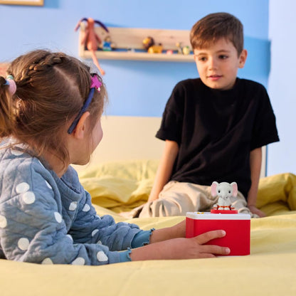 FABA Povestitor – Box audio cu figură sonoră „Ele, elefantul” – Jucărie educativă, versiune italiană, pentru copii de 0-6 ani
