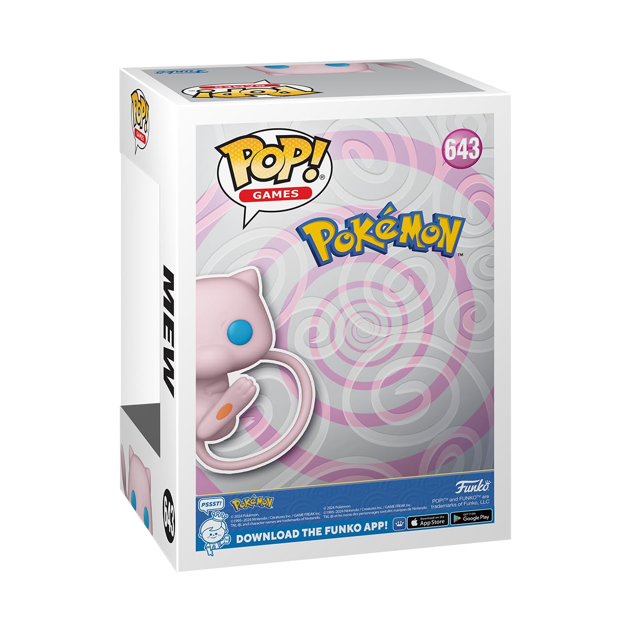 Funko POP! Games: Pokemon - Mew - Figurina din vinil - Cadou ideal - Produse oficiale - Jucărie pentru copii și adulți - Pentru fanii jocurilor video - Figurina de colecție pentru expunere