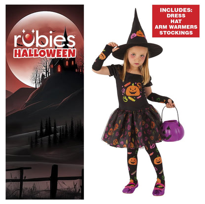 Rubie's Costum Vrăjitoare Dovleac, 3-4 ani