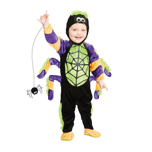 amscan PDBSP06 Costum pentru copii băieți Little Spooky Spider 2-3 ani