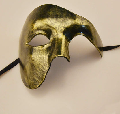 Lilwemen Phantom der Oper Masca bărbați jumătate față mascare aurie