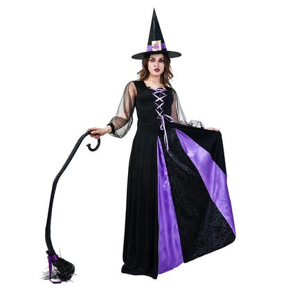 SEA HARE Costum vrăjitoare Halloween, pălărie și rochie