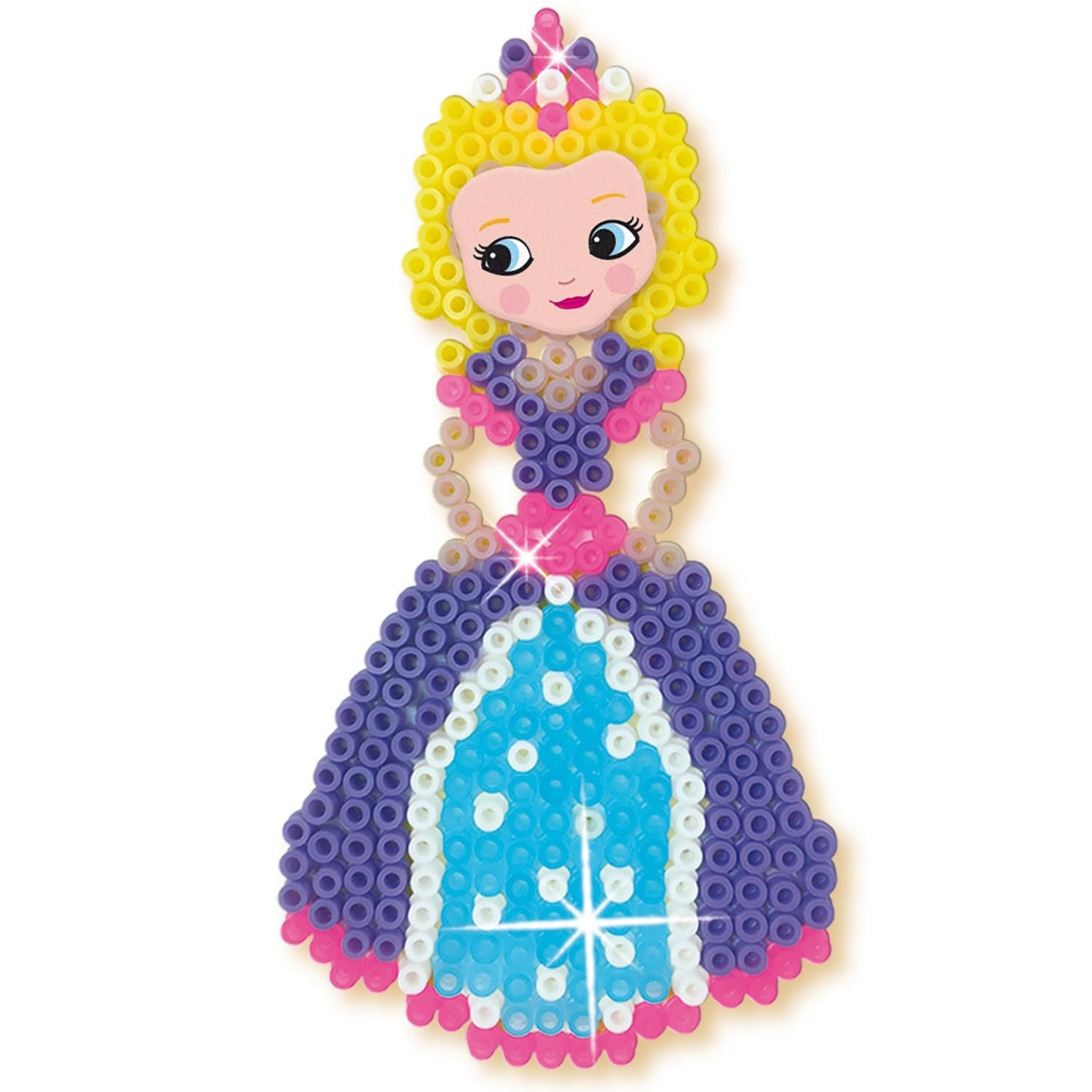 SES Creative 6216 Set de mărgele de călcat Unicorn și Prințesă Activitate manuală pentru fete 5+ ani Jucărie creativă pentru copii