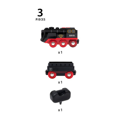 BRIO Tren cu Aburi cu baterii