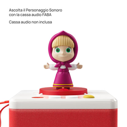 FABA Figurină Sonoră Masha, povești audio pentru copii, 2+ ani (versiune italiană)