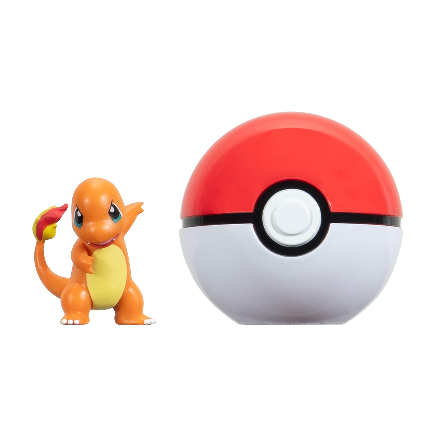 Pokémon PKW3635 Set Clip'n'Go Poké Ball cu figurina Glumanda 5 cm pentru copii de la 4 ani