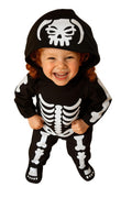 Ikumaal F70 Costum schelet pentru copii 116-122 Halloween Carnaval