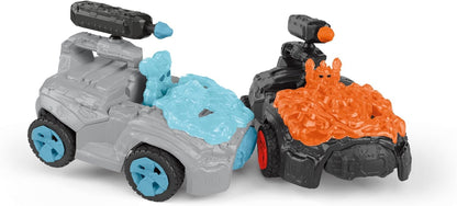Schleich 42669 Eis-Crashmobil cu Mini Creature, 7 ani+, ELDRADOR CREATURES - Set de joc, 17 piese