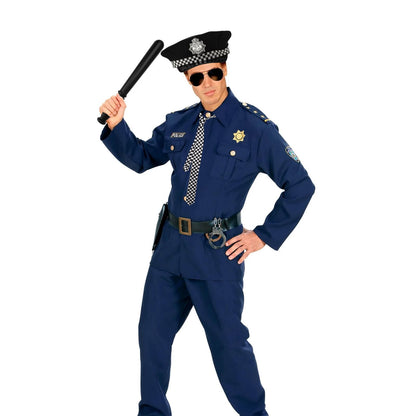UOCAI Polizei uniformă costum adult 6 piese cu cătușe șapcă insignă poliție Halloween