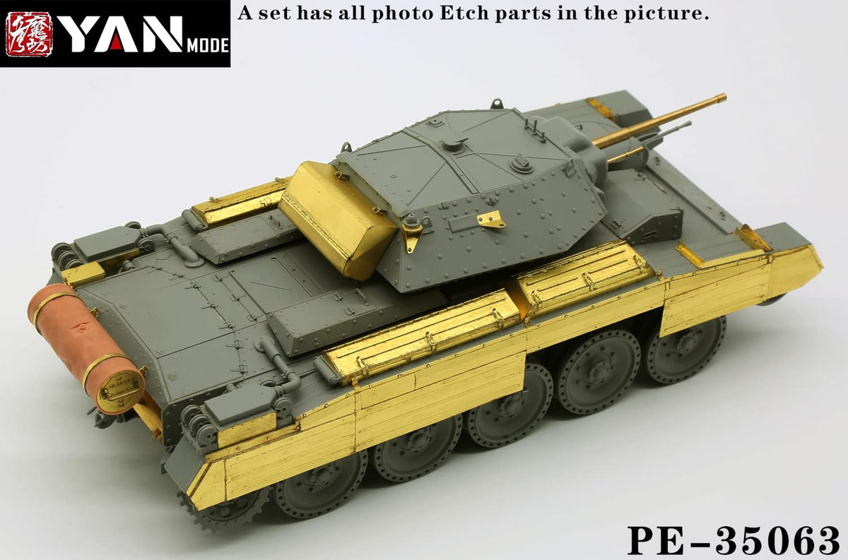 Yen Model PE-35063 Set de upgrade pentru tanc britanic de croazieră Crusader Mk.II 1/35 pentru Border Model BT015 piese model din plastic