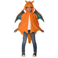 Amscan Costum Glurak Pokemon, pelerina din plus, 8-12 ani