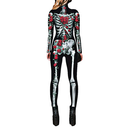 Costum Neusky Lady Skull - Costum perfect pentru Halloween, Crăciun, Carnaval sau petreceri tematice (XS, Roz)