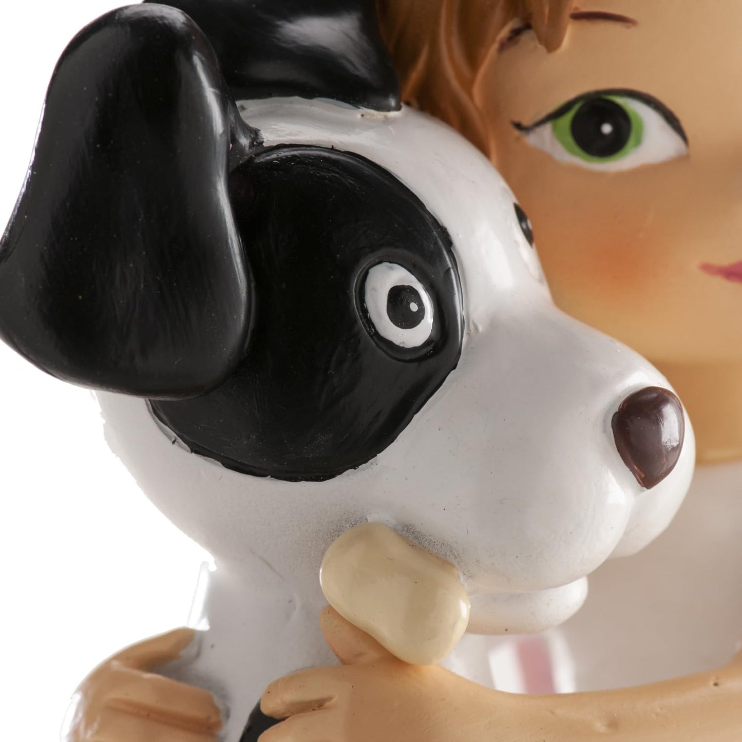Dekora Figurină Prima Împărtășanie, fată cu câine, 11,5 cm