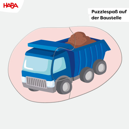 HABA 4 erste Puzzles Baustelle Set de puzzle 4 piese de la 2 ani