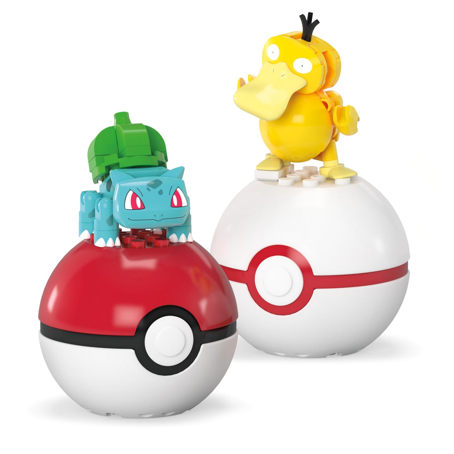 Set de Acțiune MEGA Pokémon - 2 Figurine Pokéball, Bisasam și Enton, 63 Piese, pentru Copii, HXP14