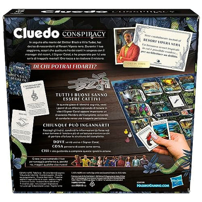 Hasbro Cluedo Conspiracy Joc societate strategie, 14+ ani