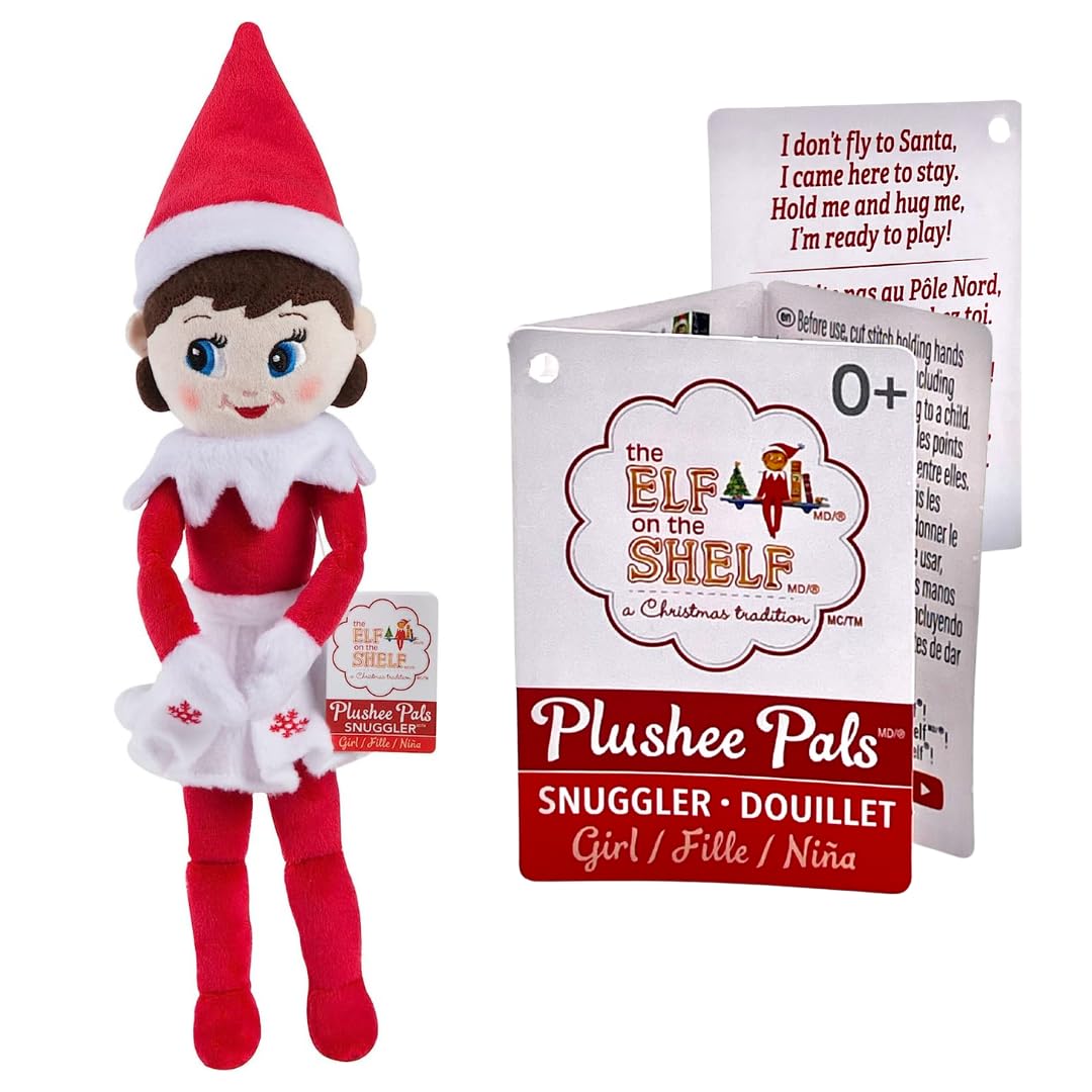 Elf pe Raft Plushee Pals Fetiță, 34 cm