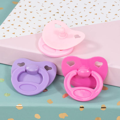 Set suzetă pentru păpuși Bayer Design 79104AA - accesorii păpuși, suzete roz și mov