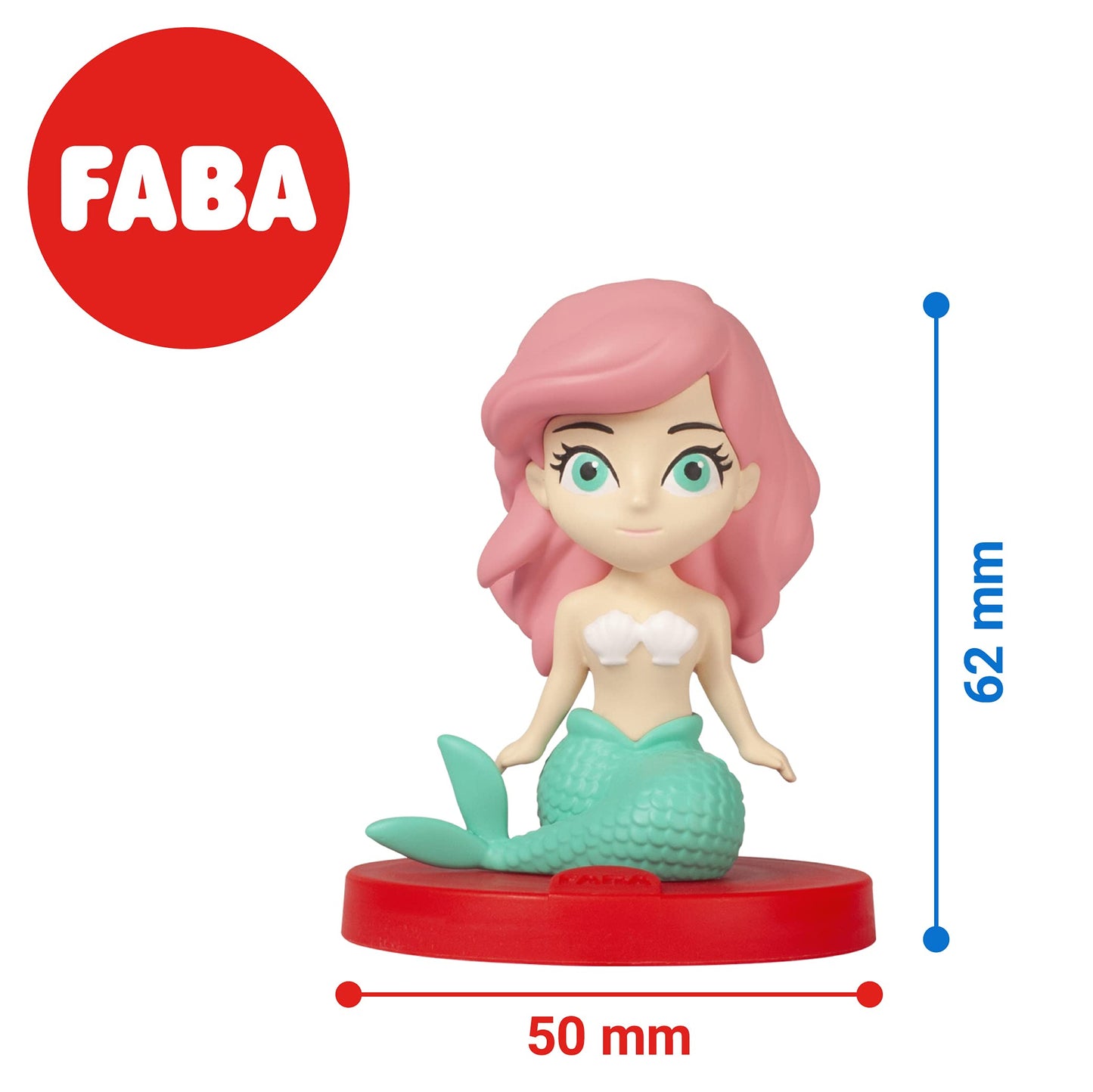 FABA Figurină Sonoră Mica Sirenă, povești audio pentru copii, 4+ ani (versiune italiană)