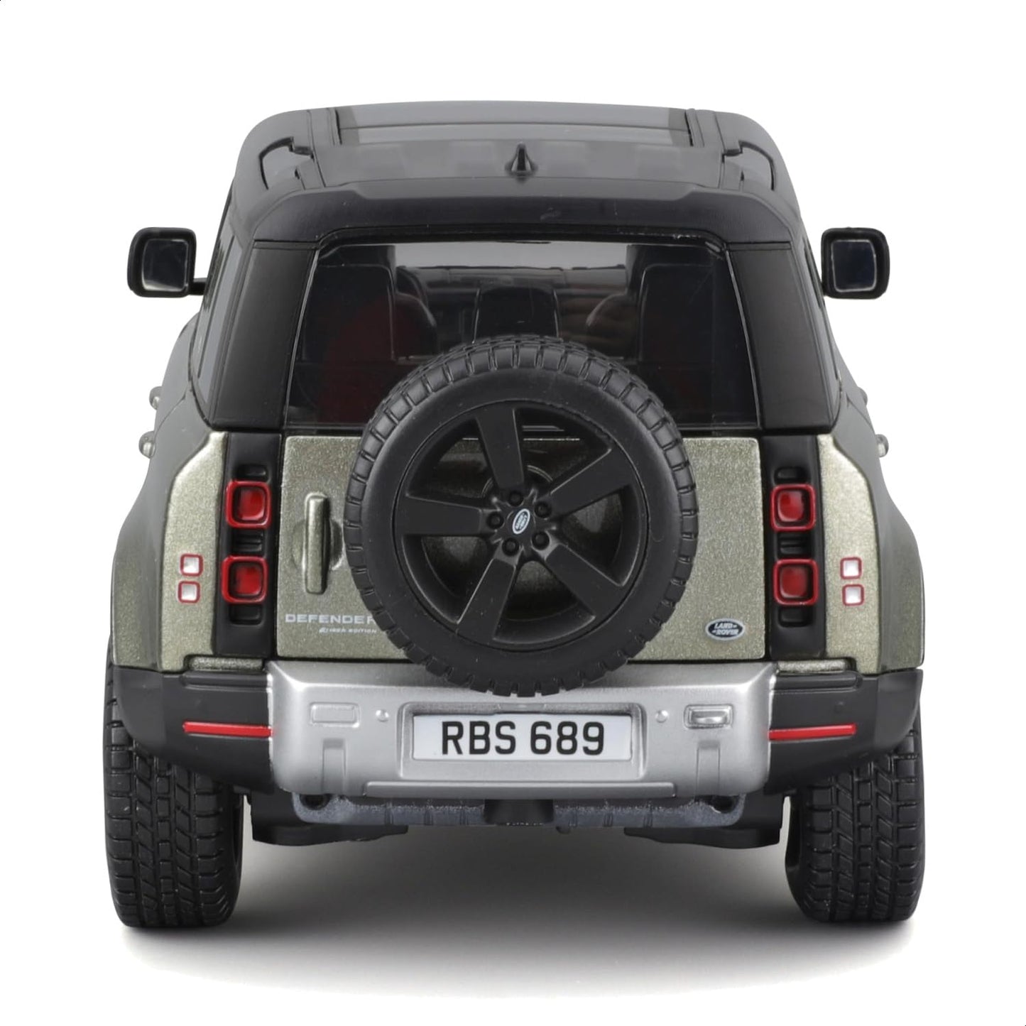 Bburago Land Rover Defender 110 2022 Mașinuță replică metalică 1:24 cu uși care se deschid 3+ ani (verde)
