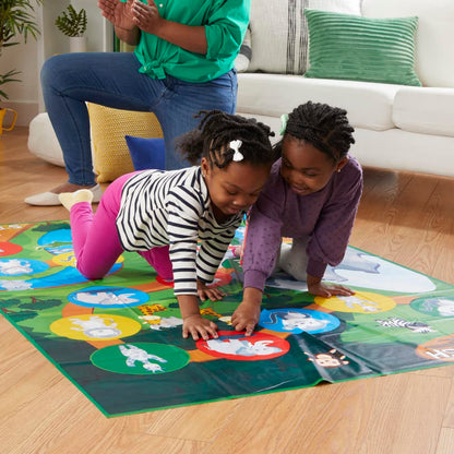 Twister Junior - Hasbro Gaming - Covor de joc dublu față - 2 jocuri în 1 - Joc de petrecere pentru băieți și fete