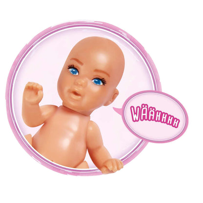 Simba 105733480 - Steffi Love Babyglück, păpușă gravidă cu bebeluș și sunete minunate, accesorii pentru bebeluși și scoică auto pentru bebeluși