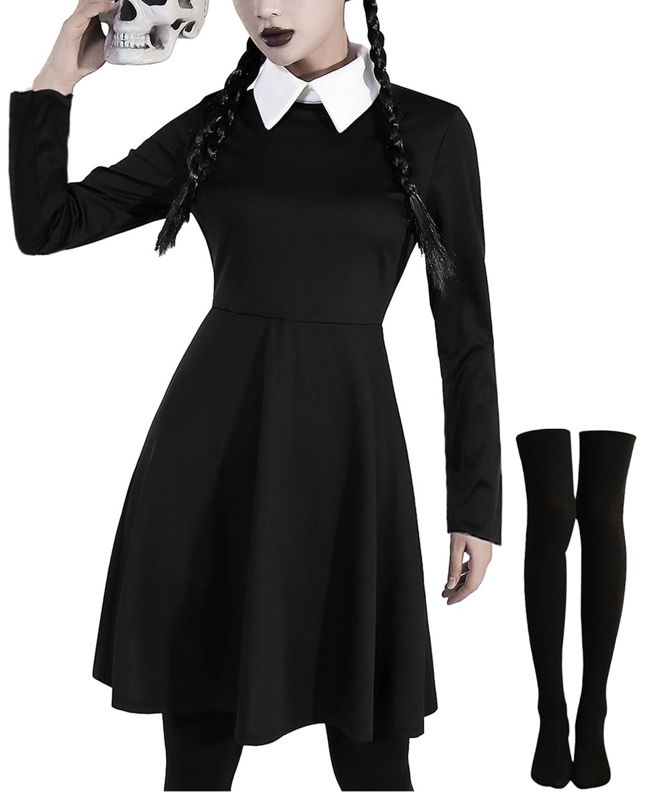 Miulruma Costum Miercuri Familia Addams, 4 piese