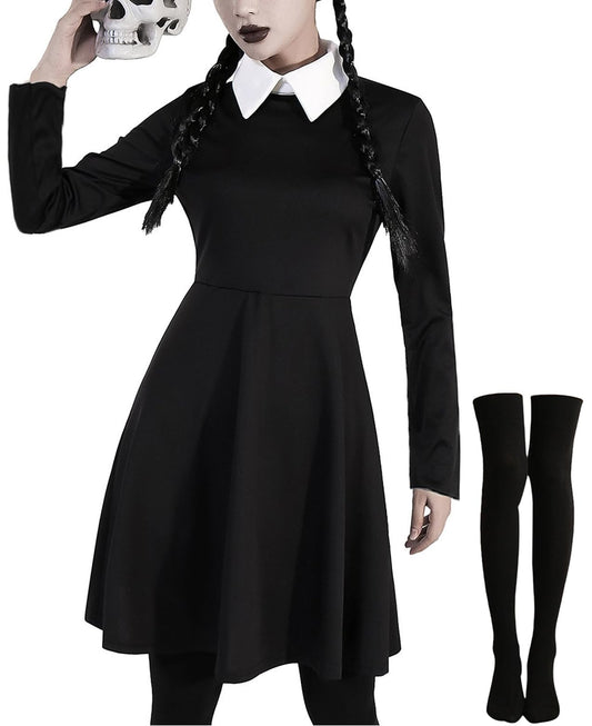 Miulruma Costum Miercuri Familia Addams, 4 piese