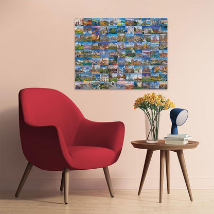 Ravensburger Puzzle 99 Places in Europe Set puzzle 2000 piese de la 14 ani