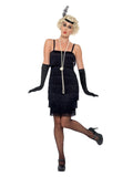 Smiffys Flapper Set de costum negru pentru Halloween și Carnaval