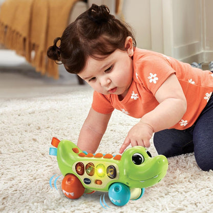 VTech Crocodil Roulant Jucărie Muzicală, 6+ luni (franceză)