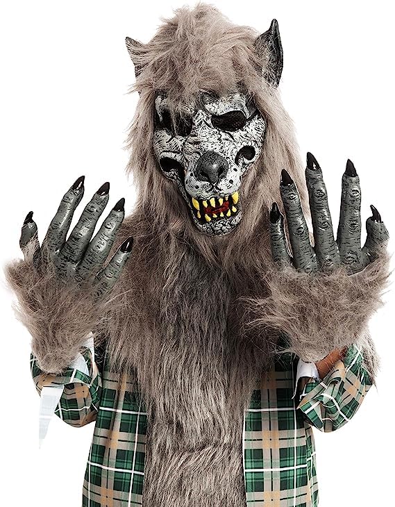 Spooktacular Creations Costum lup cu mască, 5-7 ani