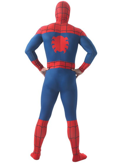 Rubie's Spiderman Deluxe Costum pentru adulți cu pernuțe musculare și mască