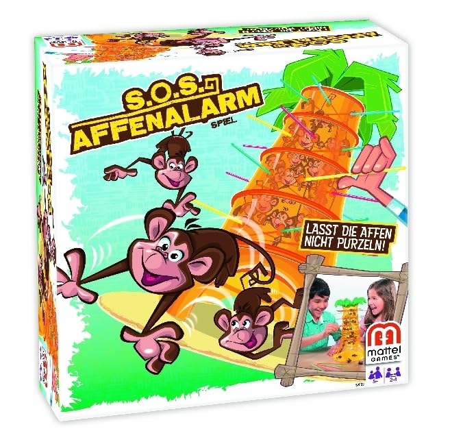 Mattel Tumblin Monkeys Joc de societate cu maimuțe, joc de îndemânare