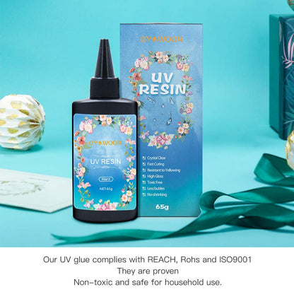 IHRDNNR Rasina UV transparenta 65g pentru bijuterii