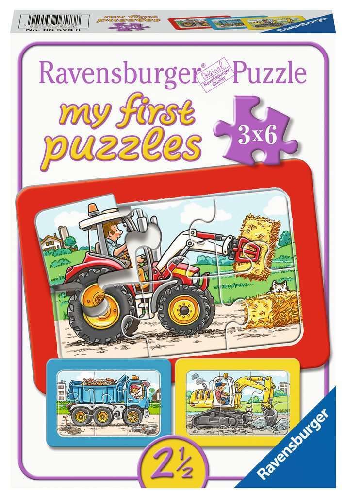 Ravensburger 06573 Set de puzzle pentru copii 3x6 piese de la 2,5 ani