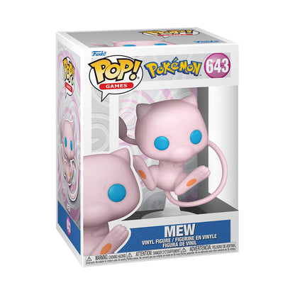 Funko POP! Games: Pokemon - Mew - Figurina din vinil - Cadou ideal - Produse oficiale - Jucărie pentru copii și adulți - Pentru fanii jocurilor video - Figurina de colecție pentru expunere