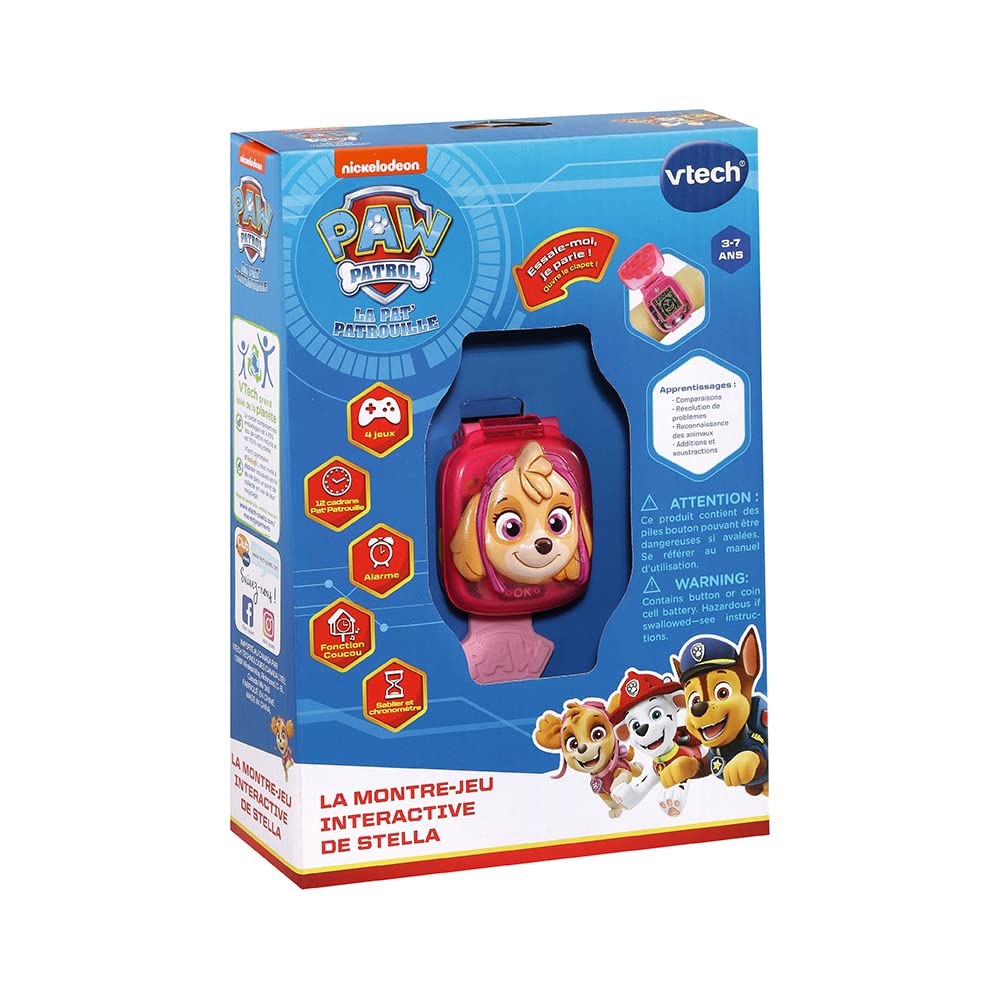 Vtech 551685 Ceas Paw Patrol Stella, 3-7 ani (FR)