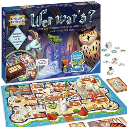 Ravensburger Kinderspiel 21854 - Wer War's, joc de societate pentru copii și adulți, premiat jocul anului, pentru 2-4 jucători, recomandat de la 6 ani.