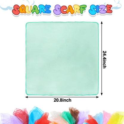 Hopton Set 20 batiste de jonglare chiffon, 60x60 cm