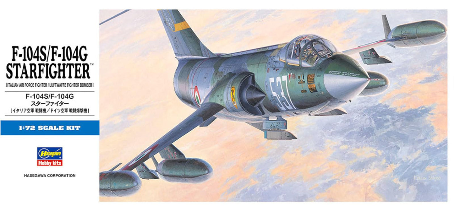 Hasegawa HAS 00447 Model de construcție Avion F-104S/F-104G Starfighter Forța Aeriană Italiană