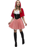 Smiffys Costum Scufița Roșie, rochie și pelerină