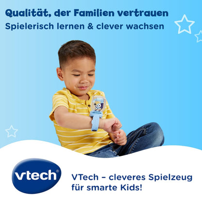 VTech Bluey Ceas educațional interactiv cu 4 jocuri pentru copii 3-6 ani