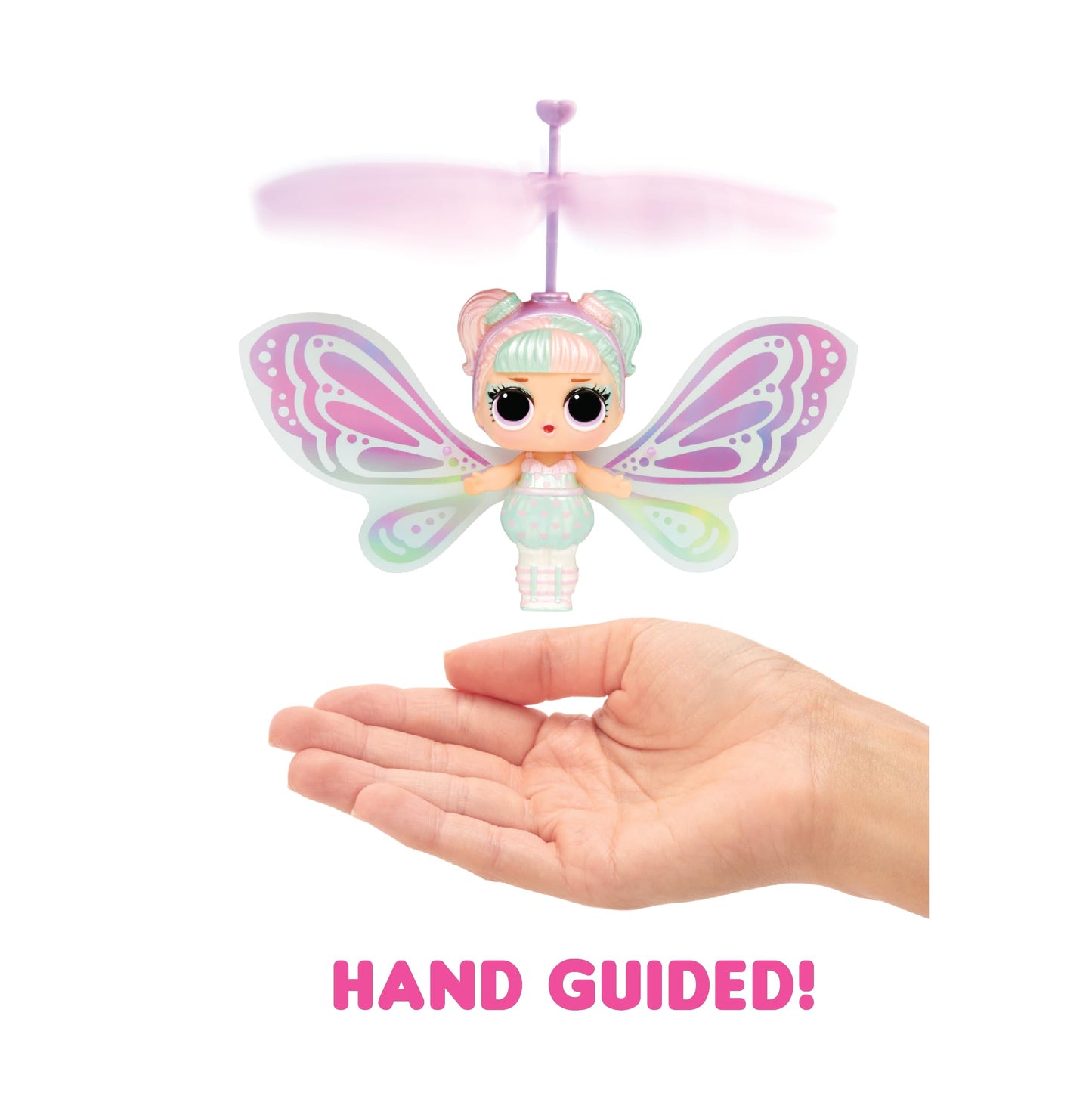 L.O.L. Surprise! Magic Flyers - Sweetie Fly - Păpușa zburătoare cu control manual – colecționabilă cu unboxing în sticlă tactilă - ideală pentru fetițe de 6 ani