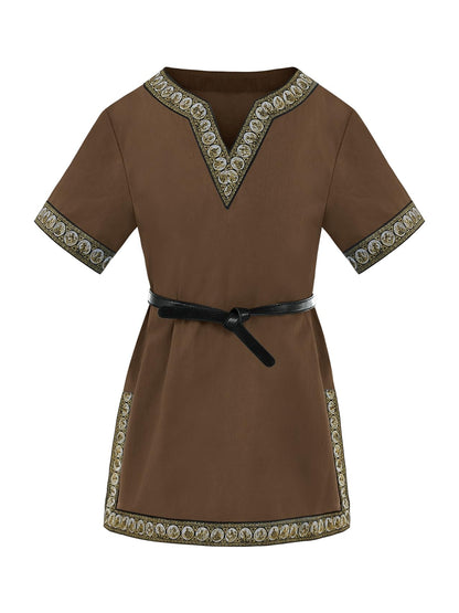 Haloumoning Tunică medievală cosplay viking