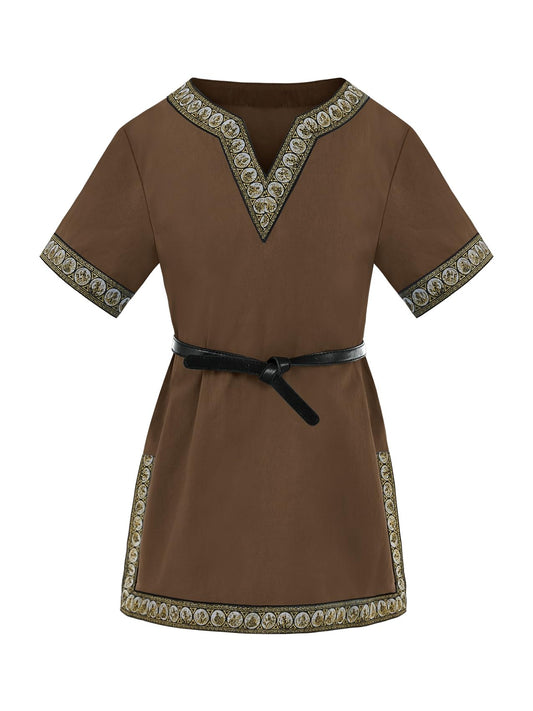 Haloumoning Tunică medievală cosplay viking