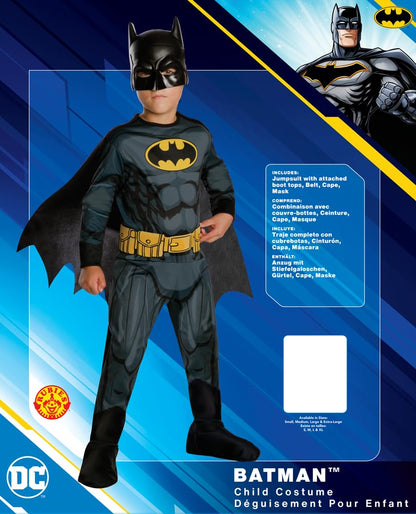 Costum Batman Rubie's I-630856S pentru băieți, clasic, 3-4 ani, 98-104 cm