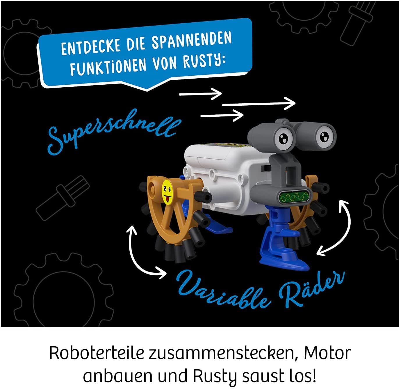 Kosmos 602574 ReBotz Rusty Robot de construit, 8-12 ani