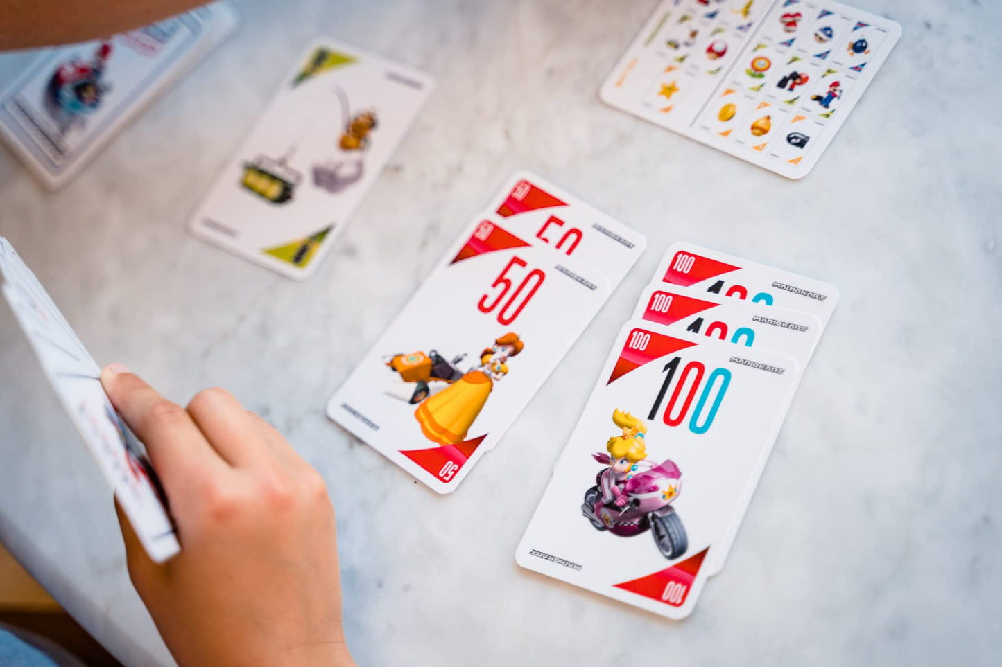 Dujardin Mille Bornes Mario Kart Joc de societate Câștigă primul 1000 km de la 7 ani